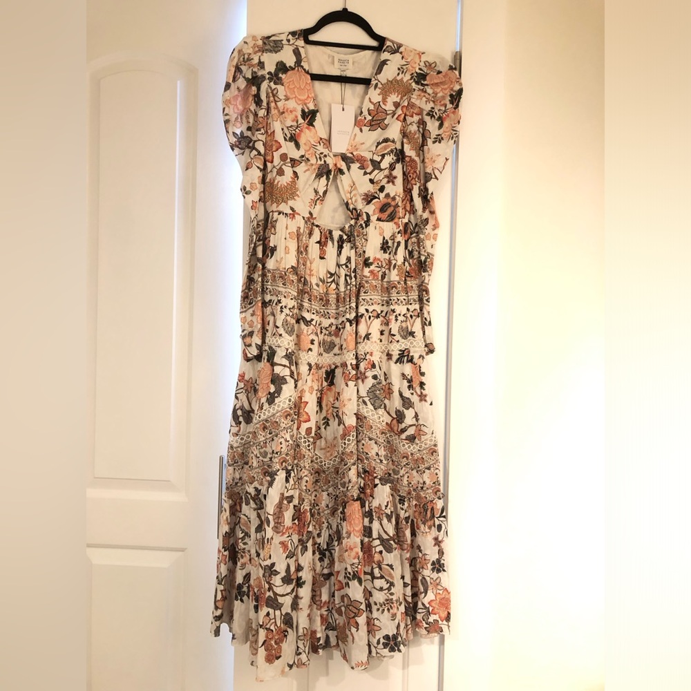 Hemant & Nandita Tana Cut out midi dress